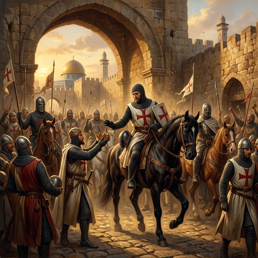 Godfrey of Bouillon entering Jerusalem