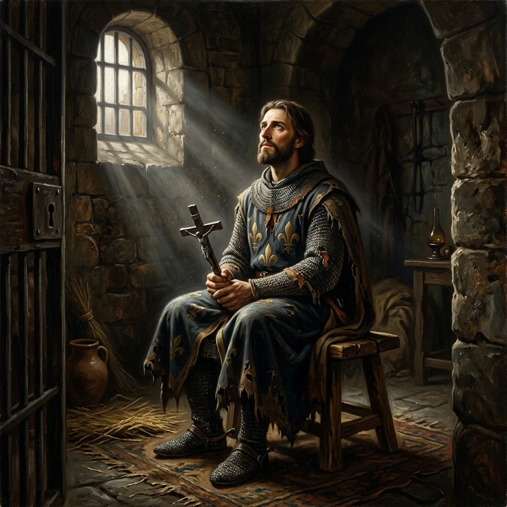 Saint Louis in captivity in Egypt