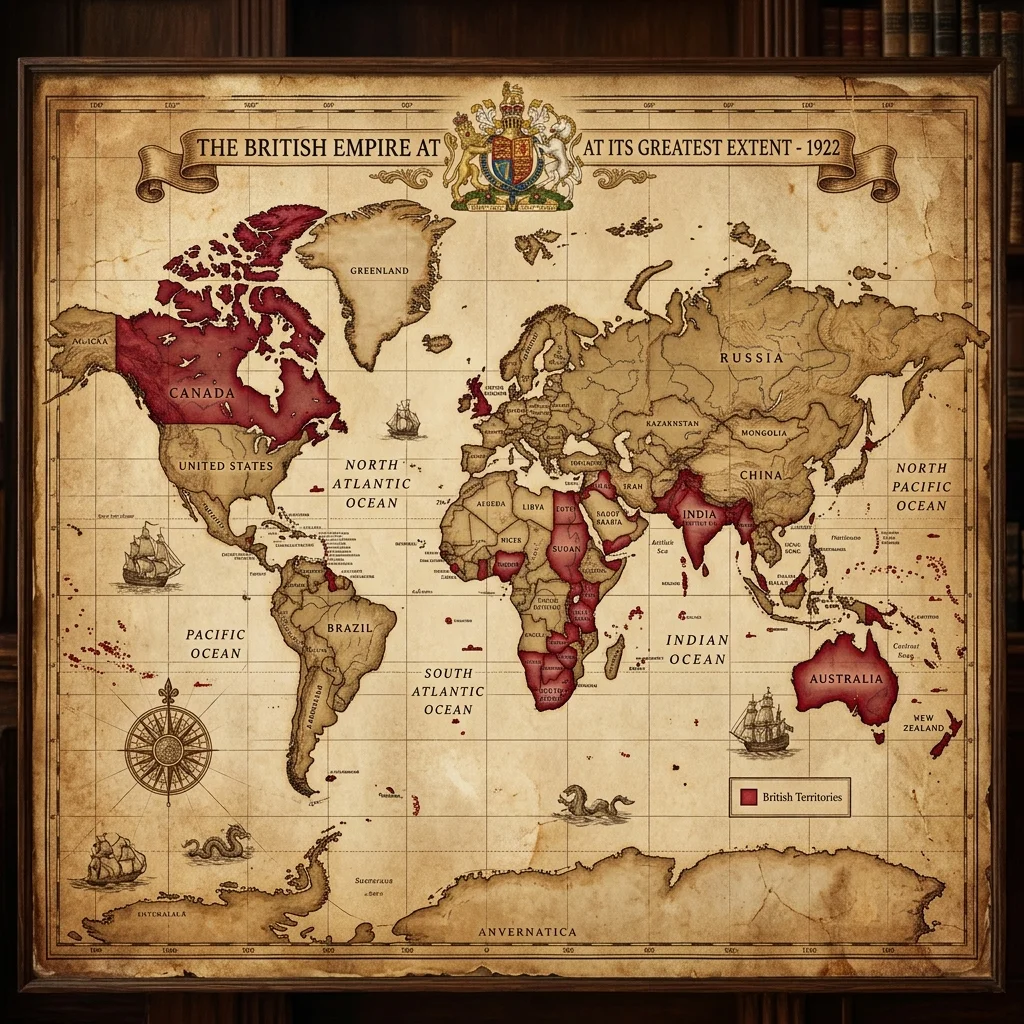 British Empire at its greatest extent (1922)
