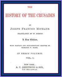 History of the Crusades, Vol. I — original title page