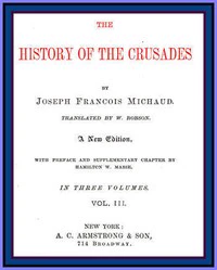 History of the Crusades, Vol. III — original title page